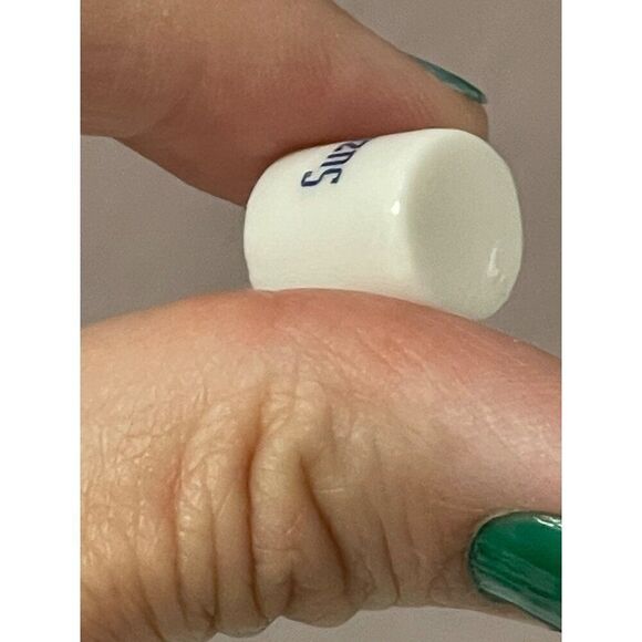 Vintage Miniature White Ceramic Coffee Mug With name Suzie Spell Out Dollhouse - Picture 4 of 5